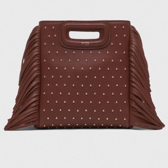 MAJE Leather M mini bag with studs